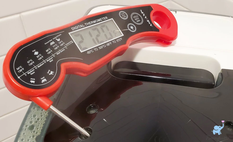 highest temperature of the baby brezza bottle washer pro sterilizer