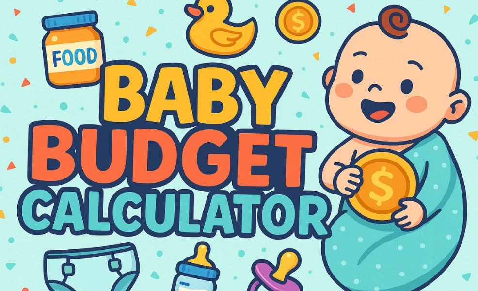 baby budget calculator with costs for food diapering feeding baby gear