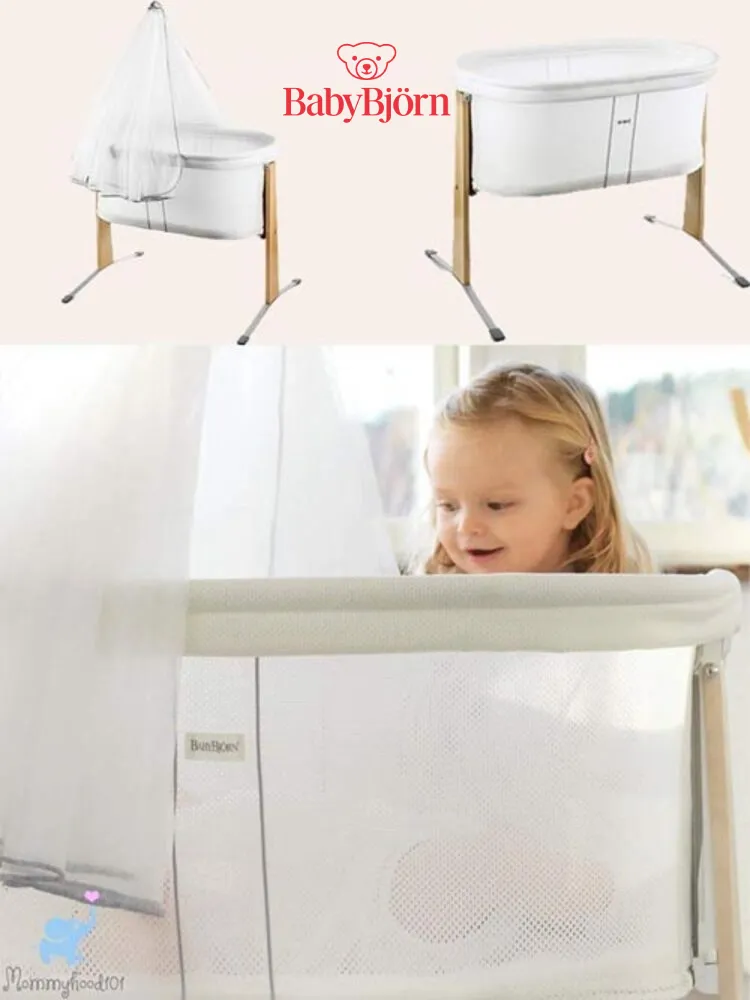 BabyBjorn Gentle Rocking Cradle Bassinet in nursery