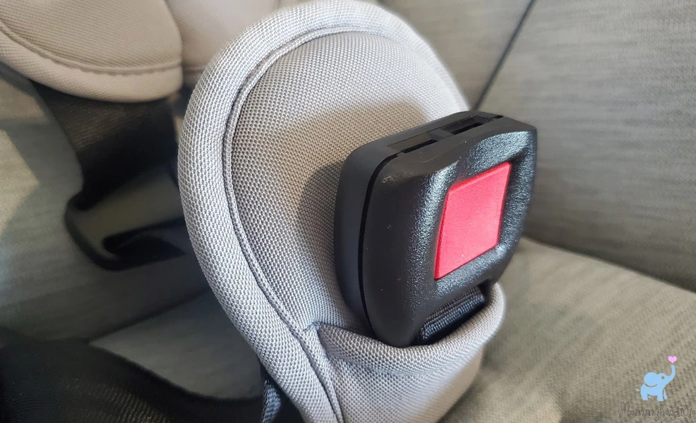 the padded buckle on the britax cypress car seat