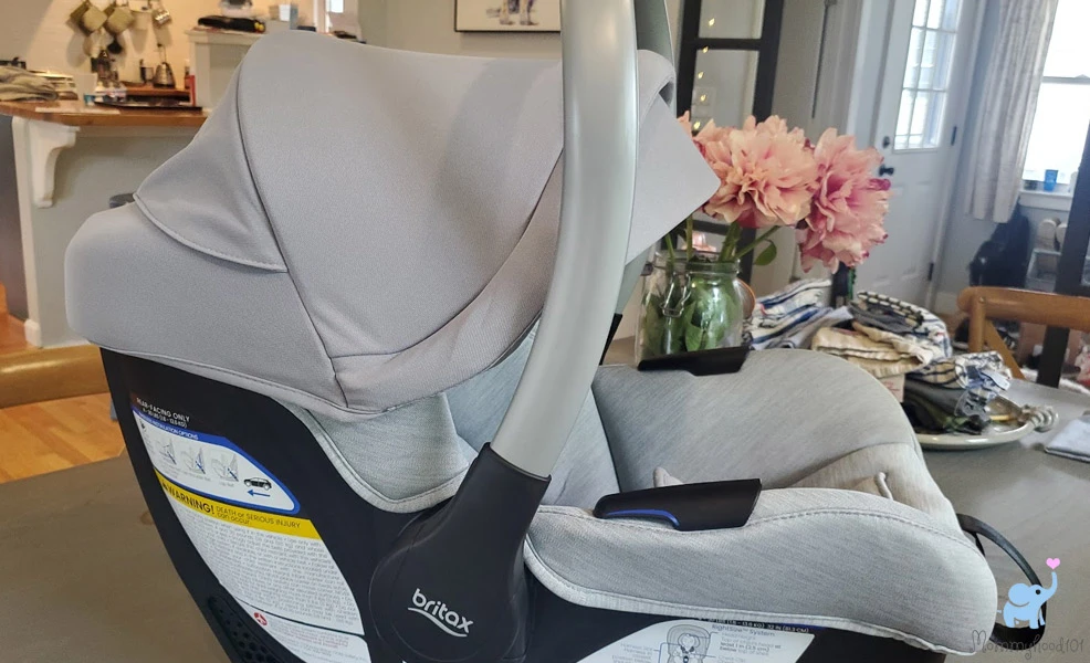 the britax cypress car seat with canopy extended