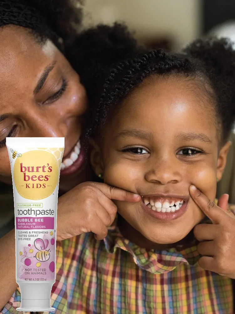 Burt's Bees Fluoride-Free Kids Toothpaste tube and packaging