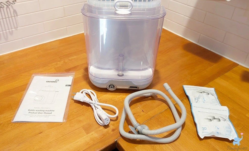 unboxing the grownsy baby bottle washer pro