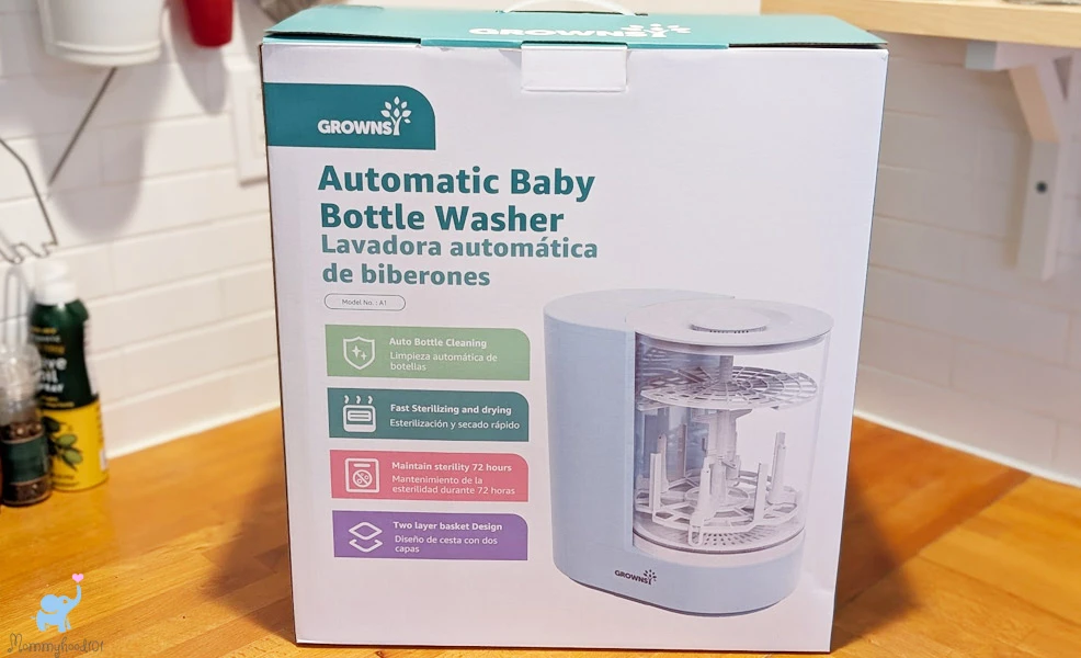 the grownsy deepclean bottle washer box