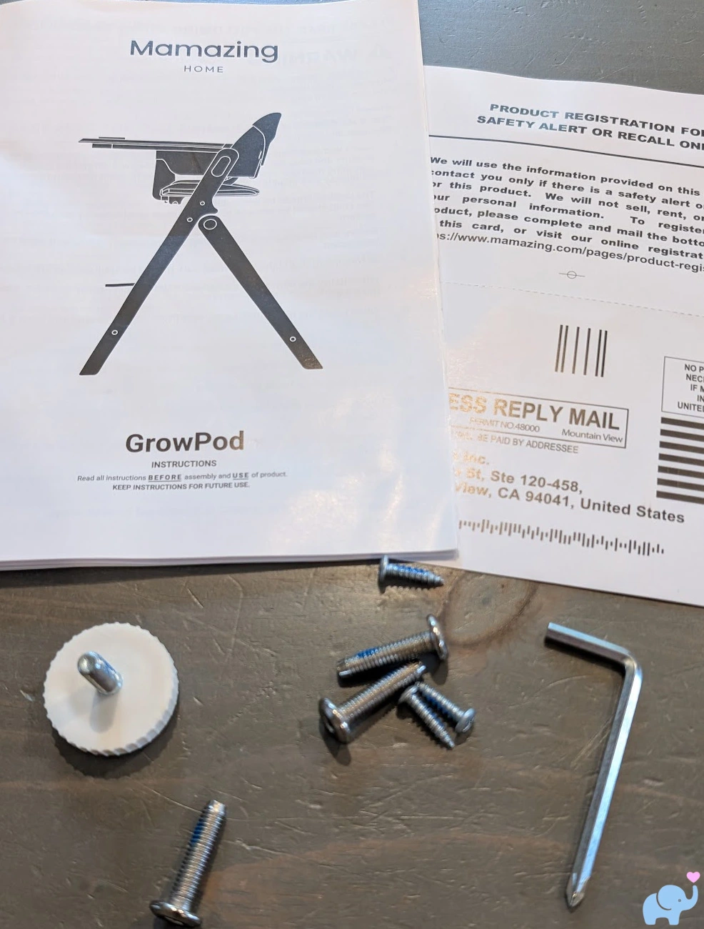 Mamazing GrowPod hardware package manual and tools