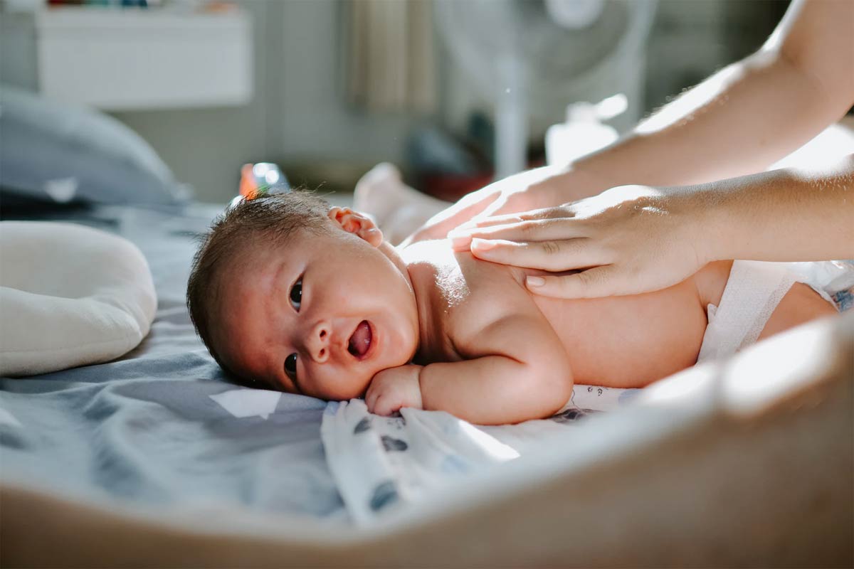 how to massage baby