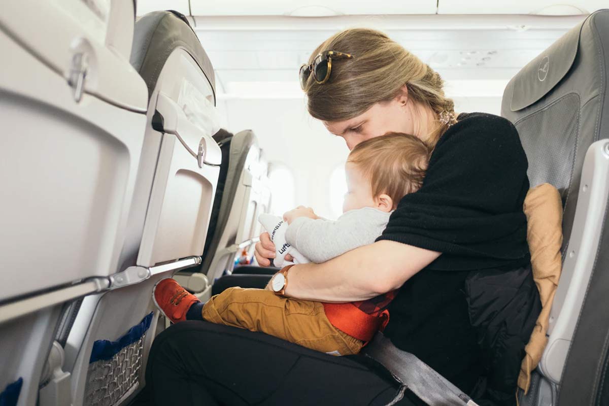 how to travel with baby plane car bus train