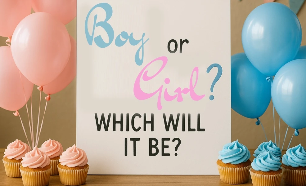 baby pregnancy boy or girl predictor cake
