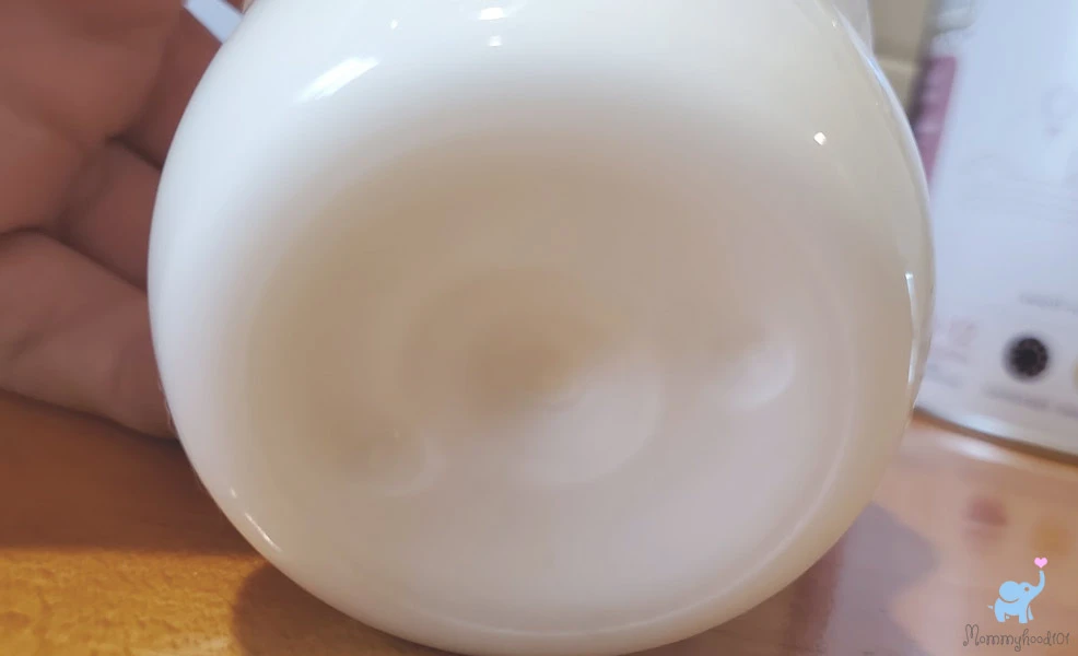 kendamil infant formula prepared bottle clumping on bottom