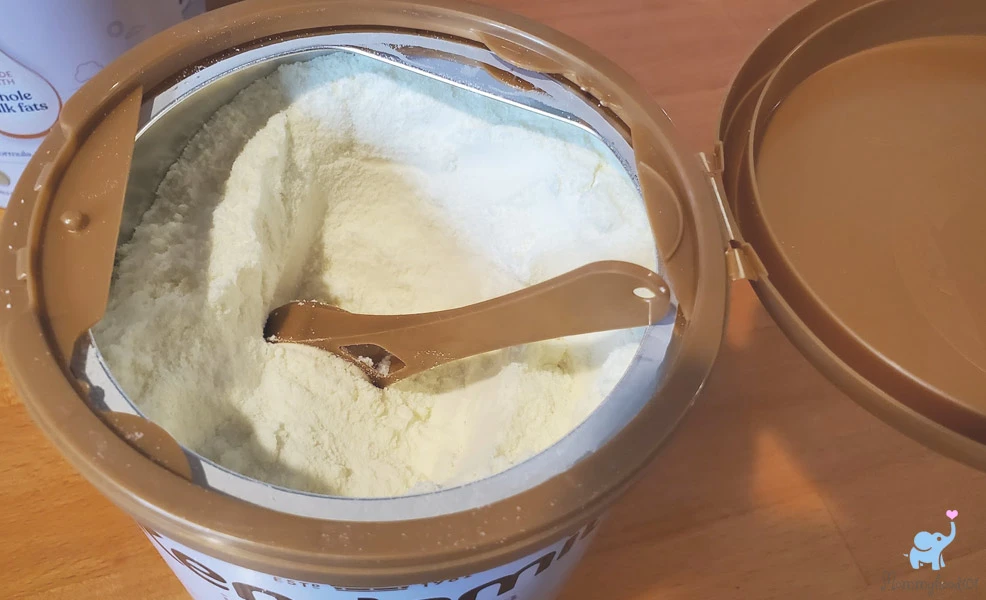 kendamil infant formula open top edge