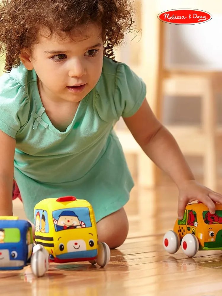 melissa and doug pull-back soft vehicles