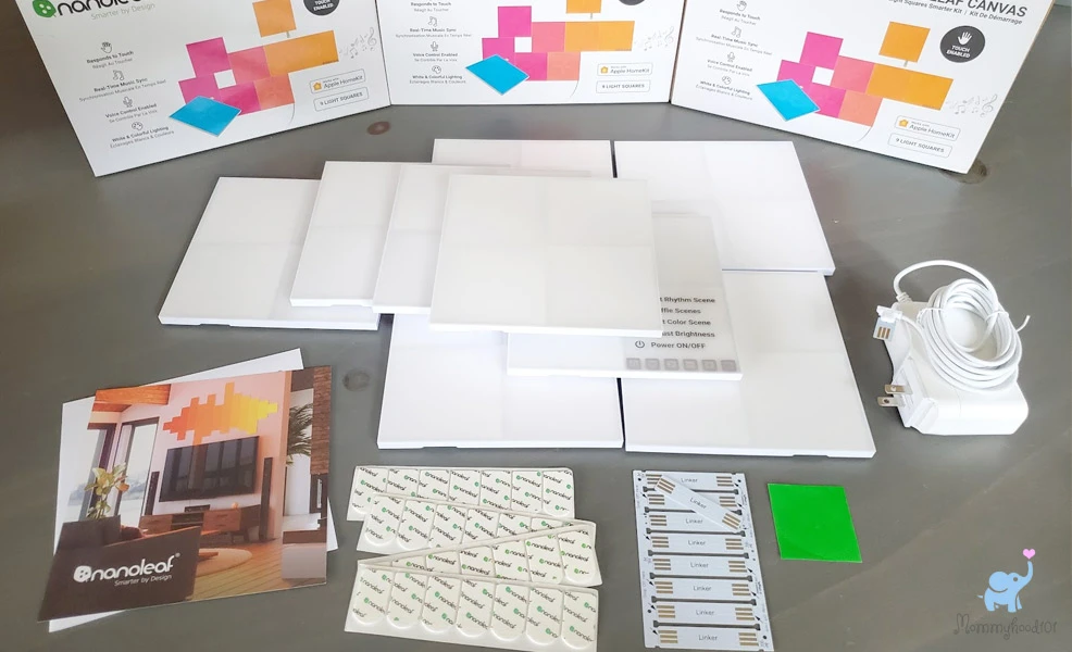 unboxing the nanoleaf canvas