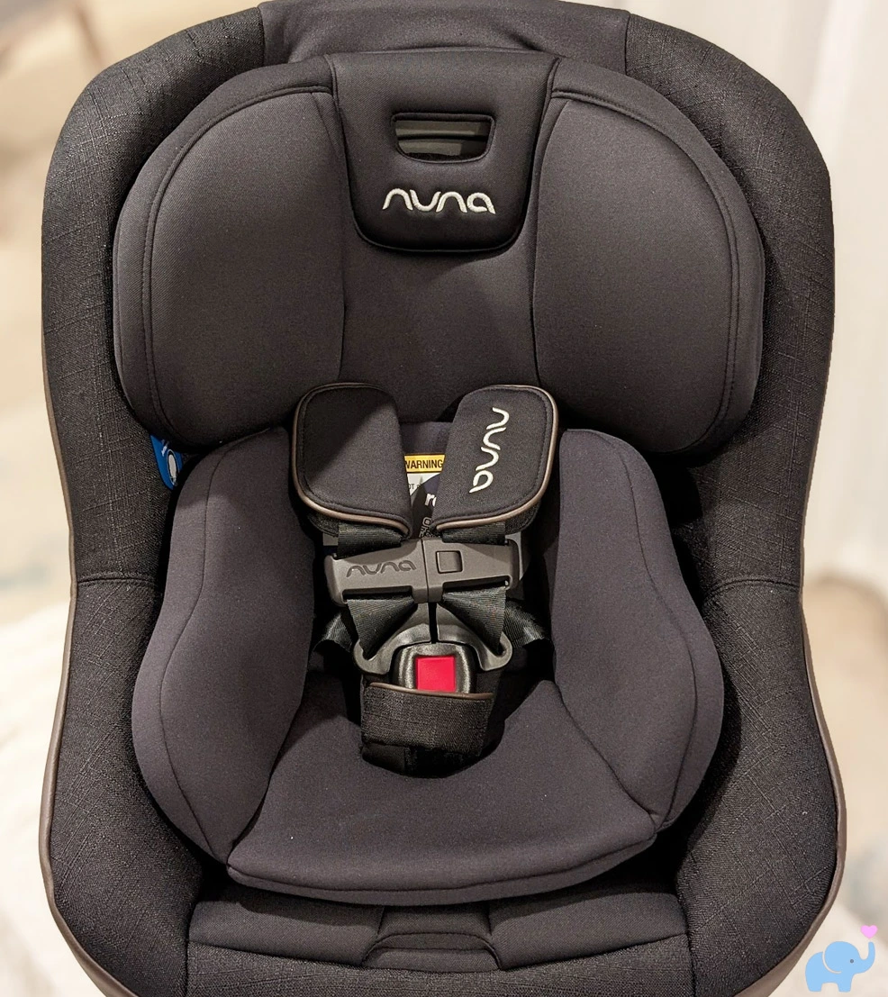 nuna revv maxx front view showing cozy padding