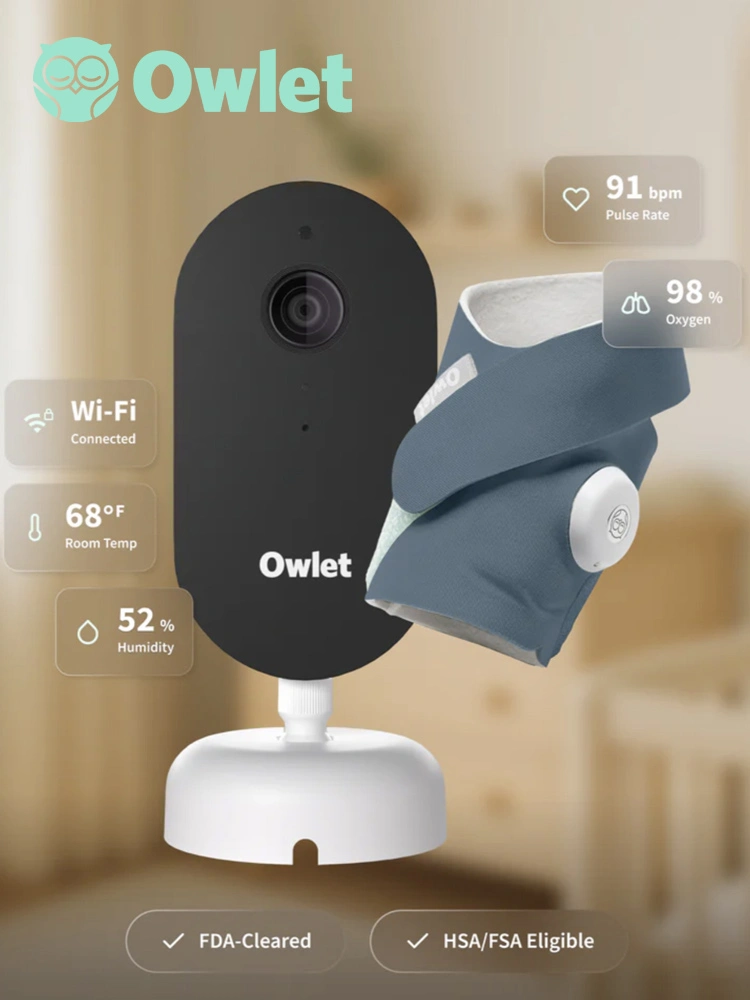 the owlet dream duo gen 3 smart sock and baby monitor combo