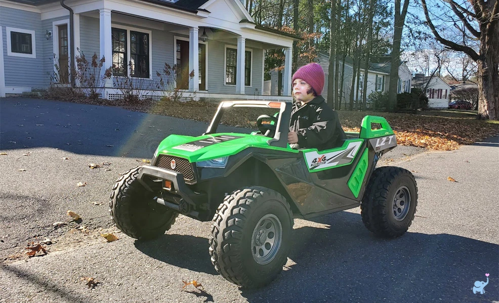 driving the ryder buggy power wheels