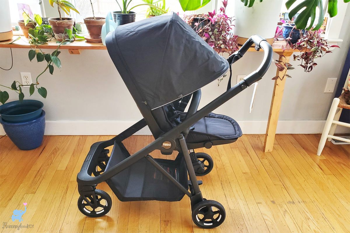 thule shine review stroller in black